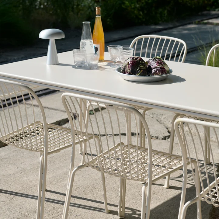 & Tradition - Thorvald SC99 Table de jardin, 220 x 90 cm, ivory