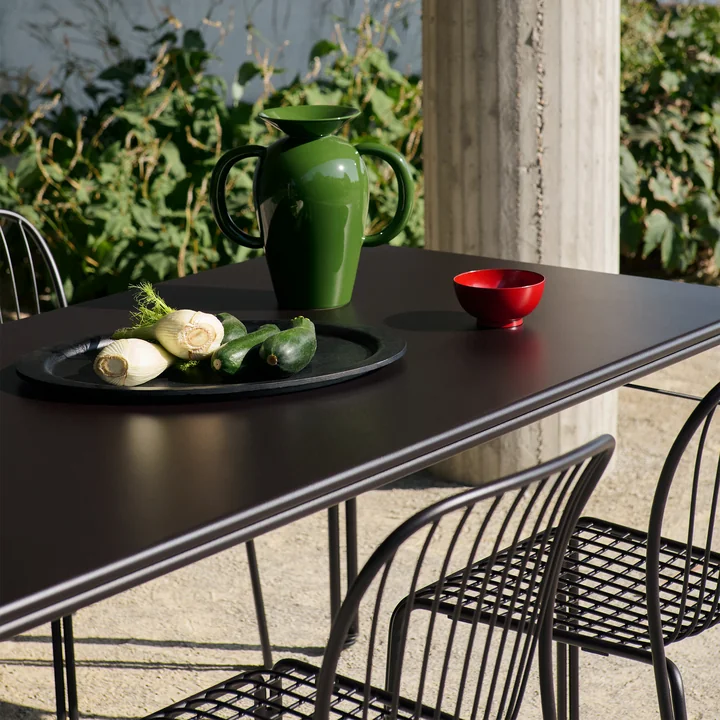 & Tradition - Thorvald SC99 Table de jardin, 220 x 90 cm, warm black