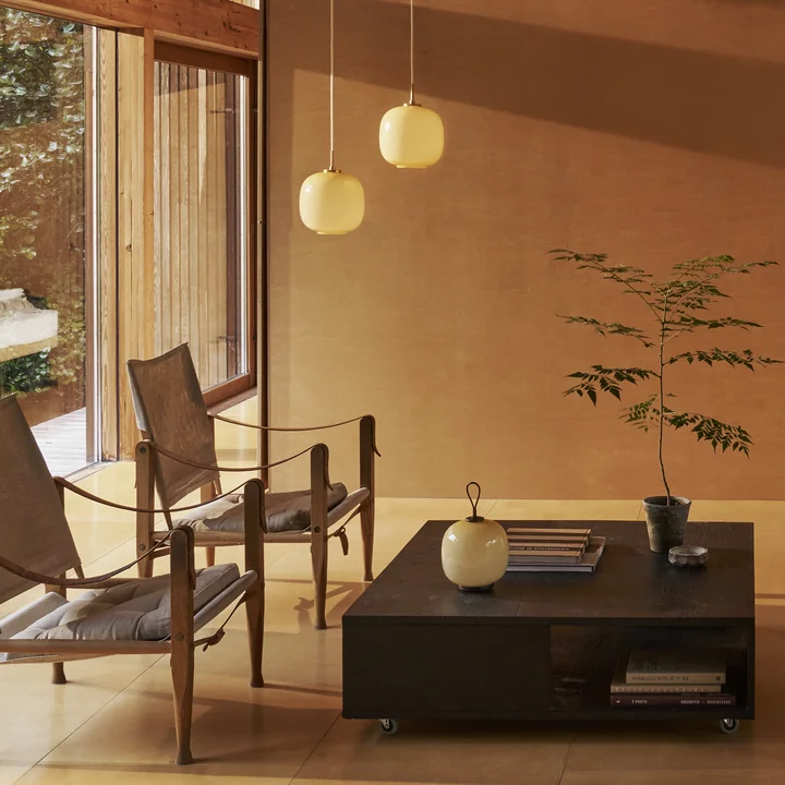 Louis Poulsen - VL45 Radiohus suspension, laiton / glossy pale yellow