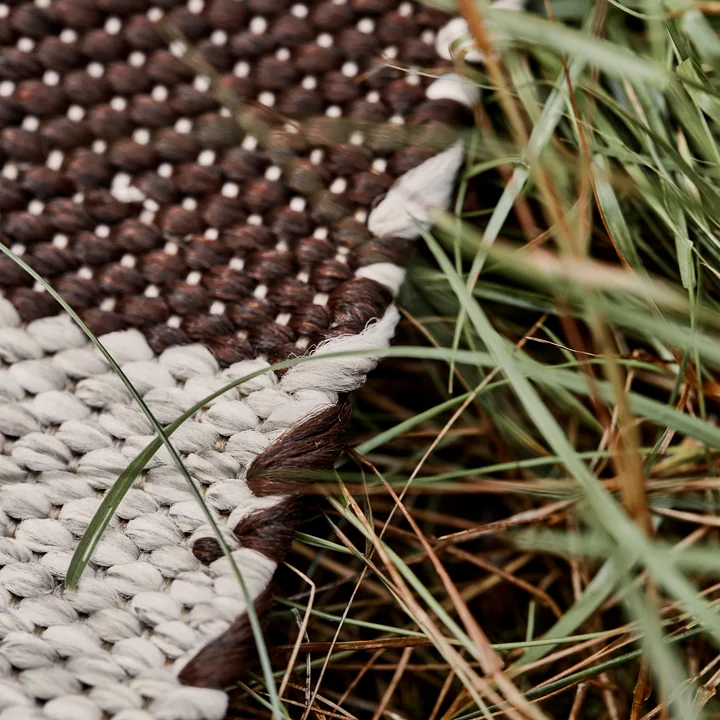 House Doctor - Tapis Alfo Outdoor, 90 x 200 cm, marron / naturel