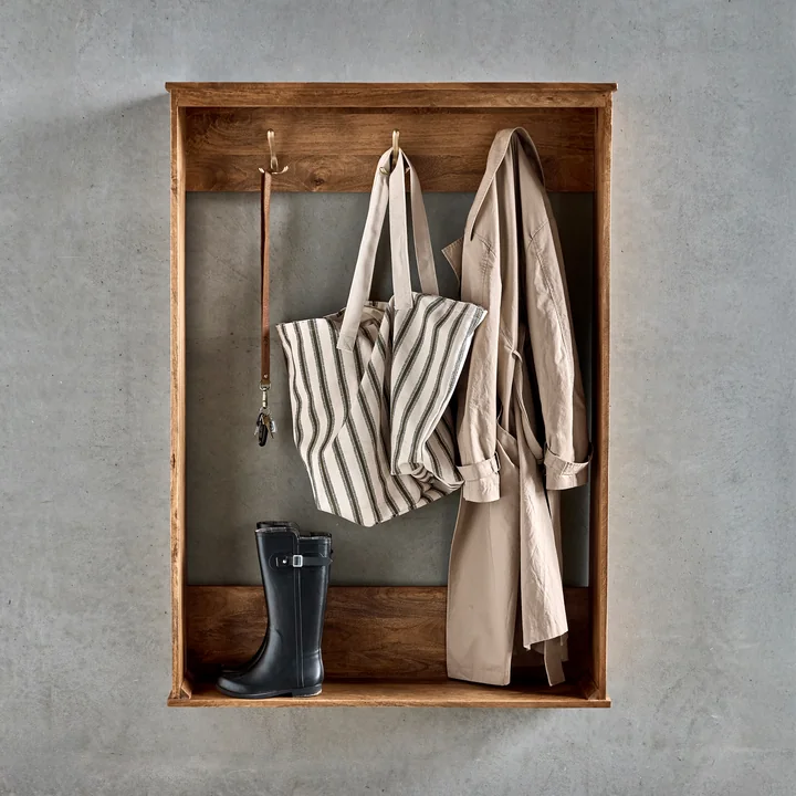 House Doctor - Balance portemanteau mural, 100 x 141 cm, antique brown