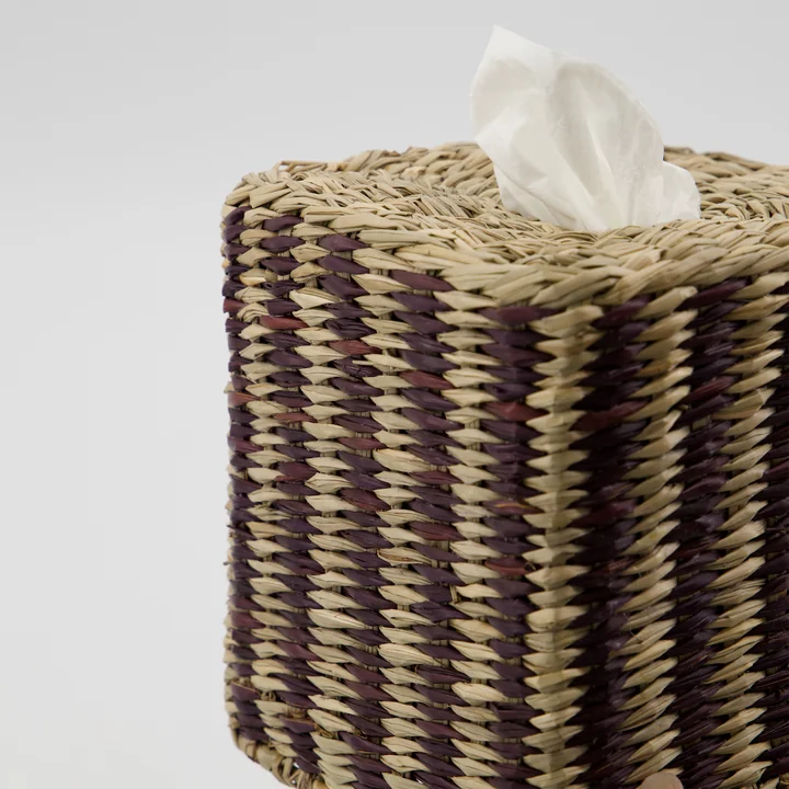 House Doctor - Clean Boîte à mouchoirs, naturel / noir