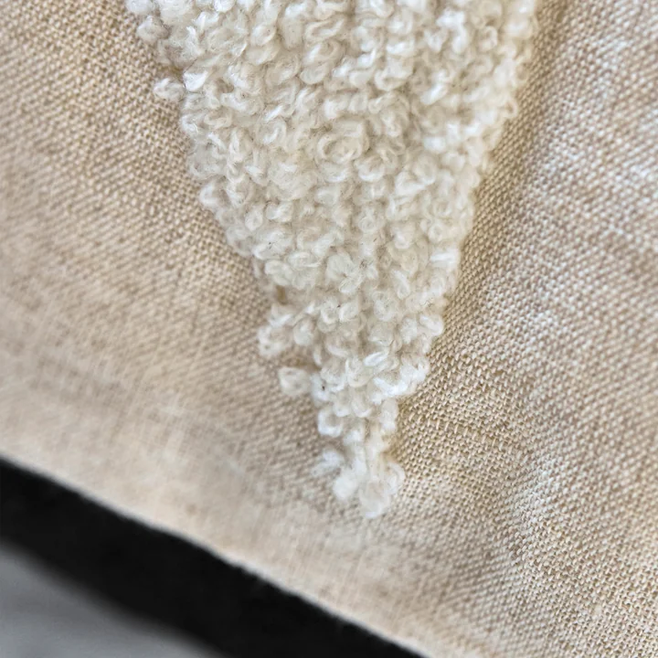 House Doctor - Fly housse de coussin, 50 x 50 cm, blanc cassé