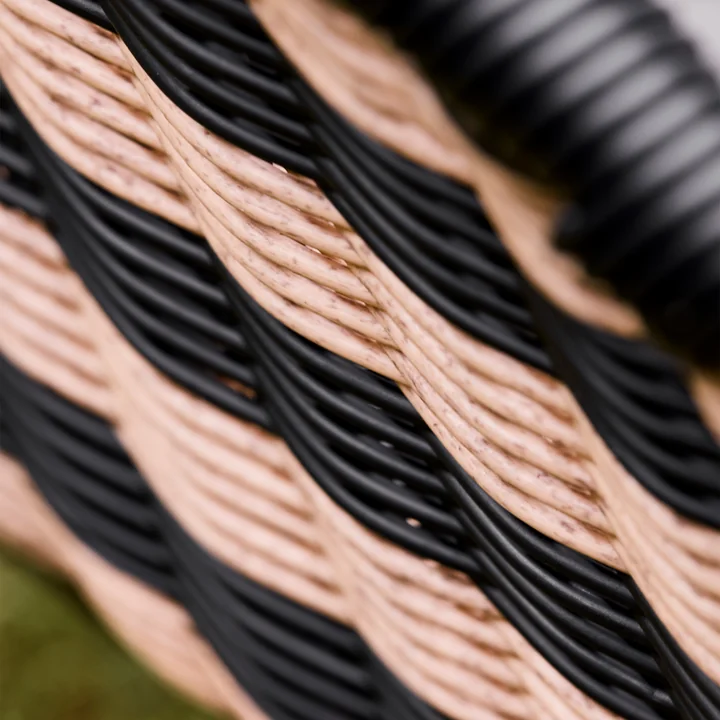 House Doctor - Hapur Fauteuil en osier, naturel / noir