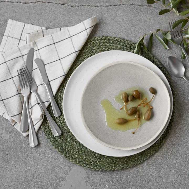 House Doctor - Assiette à déjeuner More, Ø 23 cm, gris