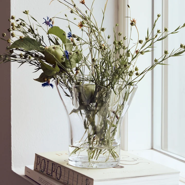 House Doctor - Plis Vase, H 17 cm, clair