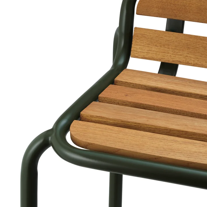 Normann Copenhagen - Vig Chaise, vert foncé / robinier
