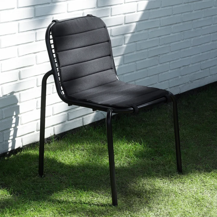 Normann Copenhagen - Vig Chaise, noir avec revêtement d'assise
