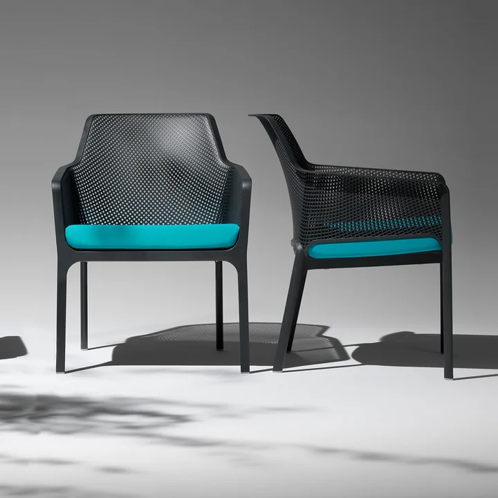 Nardi - Net Relax Chaise avec accoudoirs, anthracite