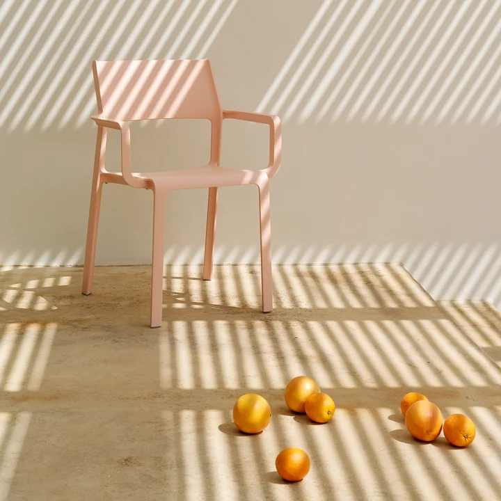 Nardi - Trill Outdoor Chaise avec accoudoirs, rose