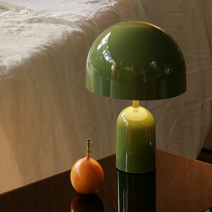 Tom Dixon - Bell LED lampe de table avec batterie, vert mousse