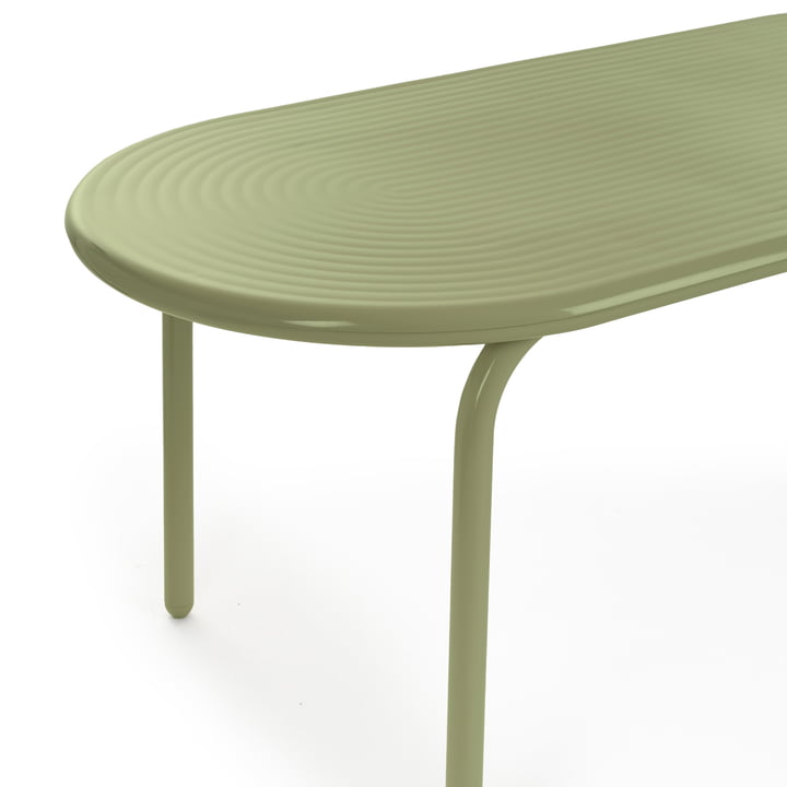 Tom Dixon - Groove Table de jardin, 186 x 86 cm, vert mousse