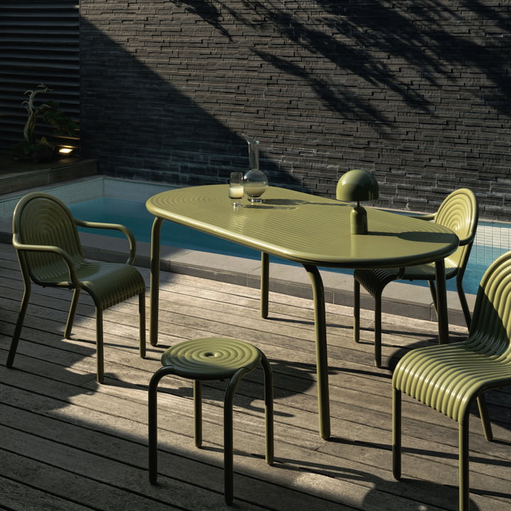 Tom Dixon - Groove Meubles de jardin, vert mousse