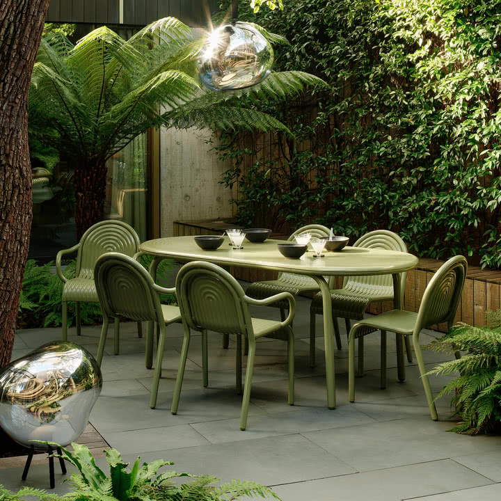 Tom Dixon - Groove Meubles de jardin, vert mousse