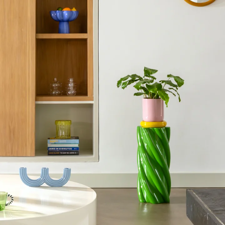 & klevering - Guimauve table d'appoint 55 x Ø 25 cm, vert