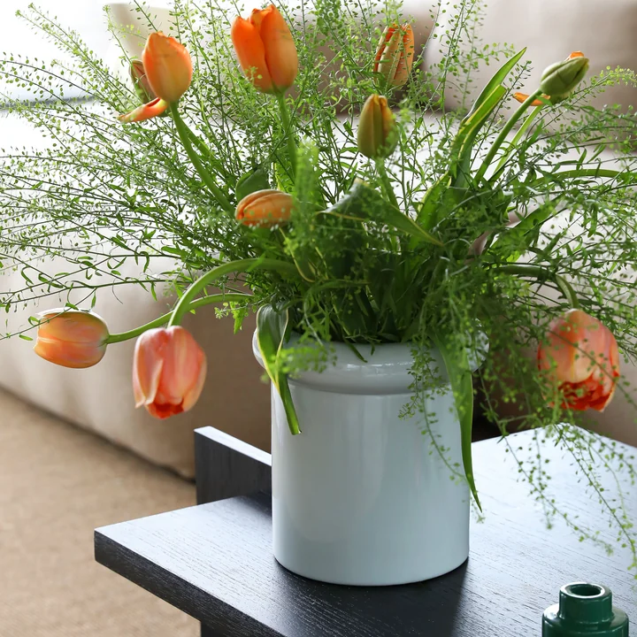 & klevering - Turban Vase 21,5 x Ø 20 cm, mist