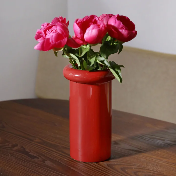 & klevering - Turban Vase 27 x Ø 16 cm, bourgogne