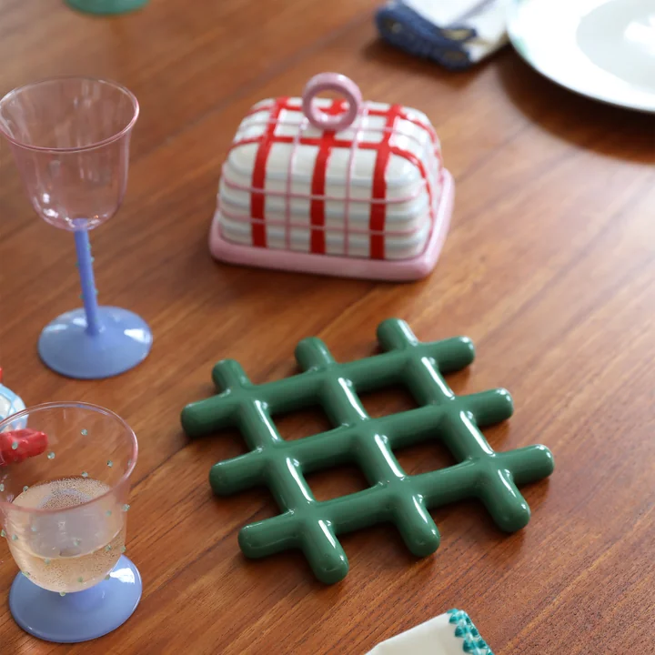 & klevering - Plaid Beurrier, rose