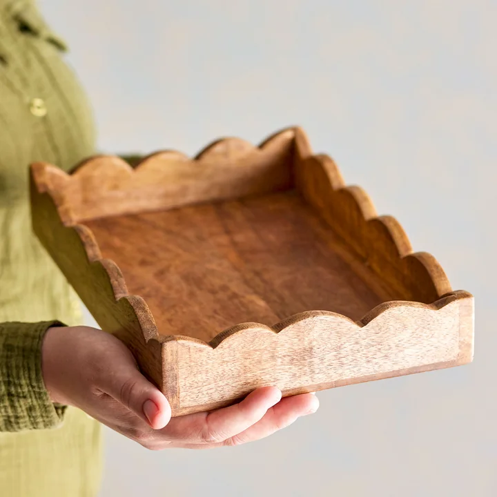 Bloomingville - Namira plateau de service, 19 x 30 cm, mangue naturelle