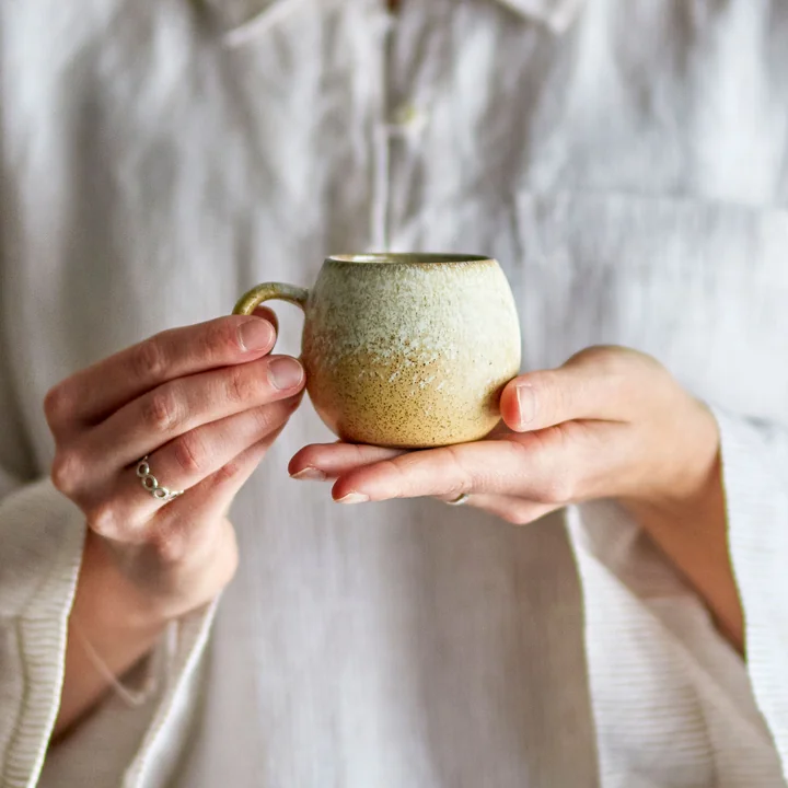 Bloomingville - Paula Tasse à expresso, Ø 7 x 6 cm, naturel