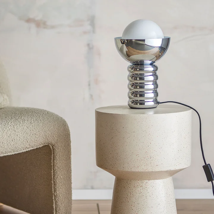 Spike lampe de table, argent de Bloomingville