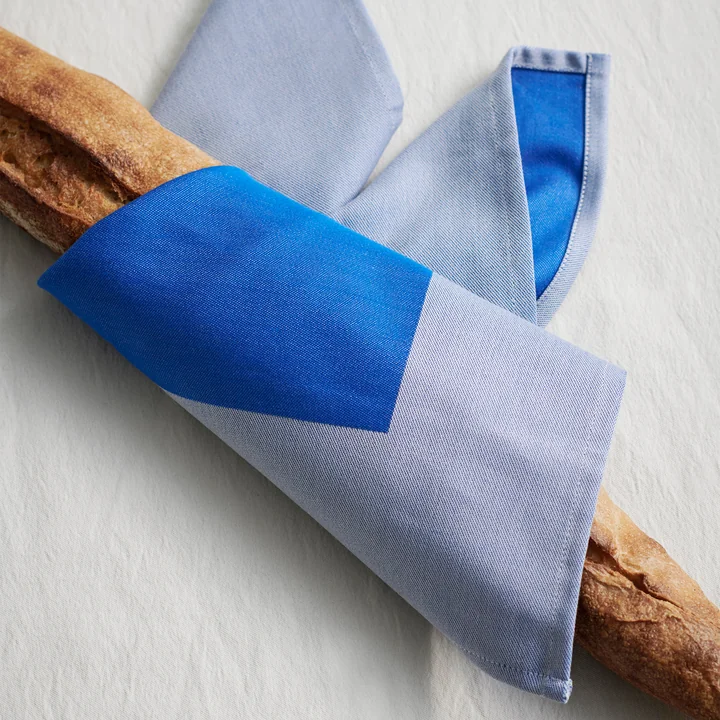 HAY - Ram Serviette de table, 40 x 40 cm, bleu