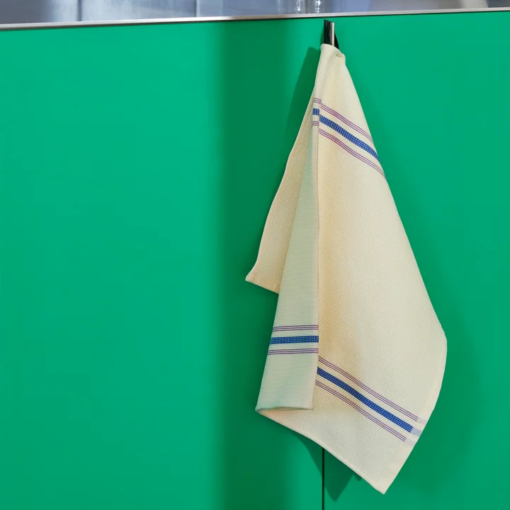 HAY - Canteen Torchon, crème / bleu