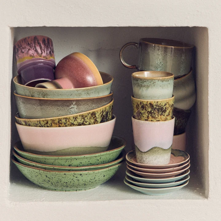 HKliving - 70's Bol Ramen, Ø 19 cm, tasse à café, 230 ml