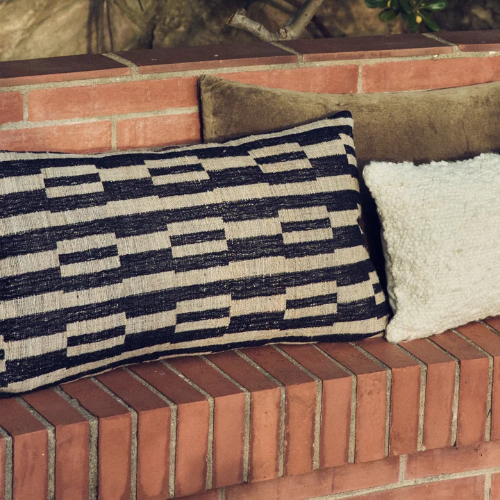 HKliving - Natural Coussin, 70 x 40 cm, monochrome
