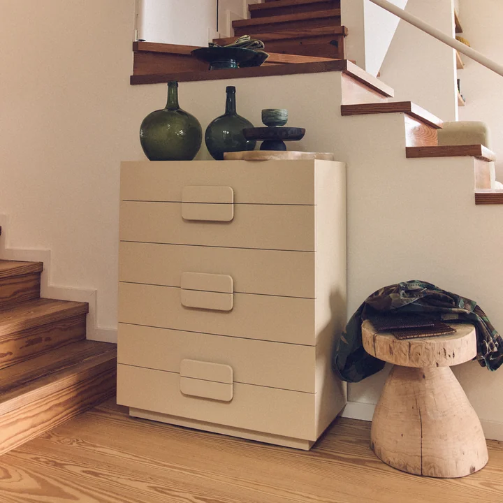 HKliving - Spacious Commode, L 80 x H 98 cm, crème