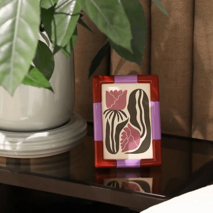 & klevering - Rift Cadre photo, 13 x 18 cm, bourgogne / violet