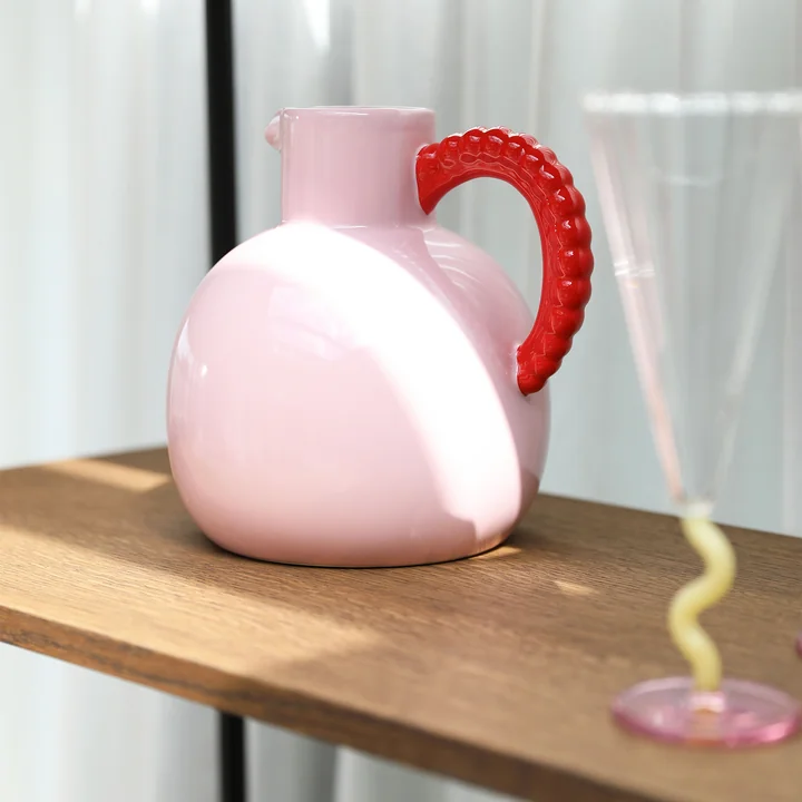 & klevering - Perle Carafe, 2,5 L, rose / rouge