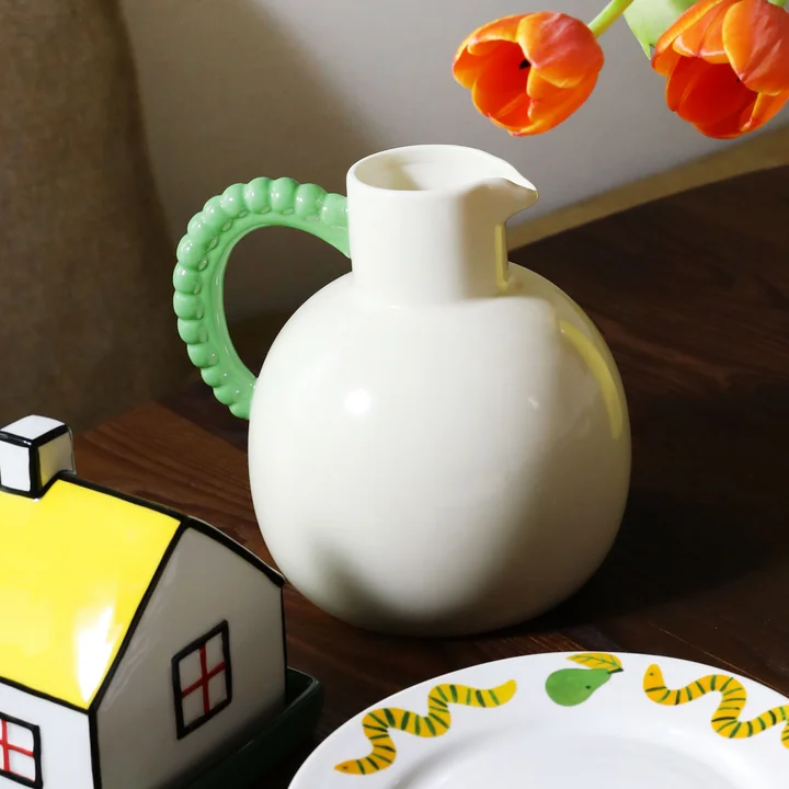 & klevering - Perle Carafe, 2,5 L, vert / crème