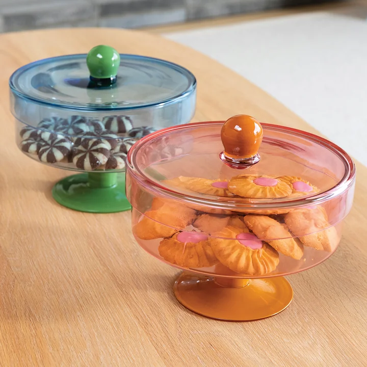 & klevering - Duo Verre de rangement, rose / orange et bleu / vert