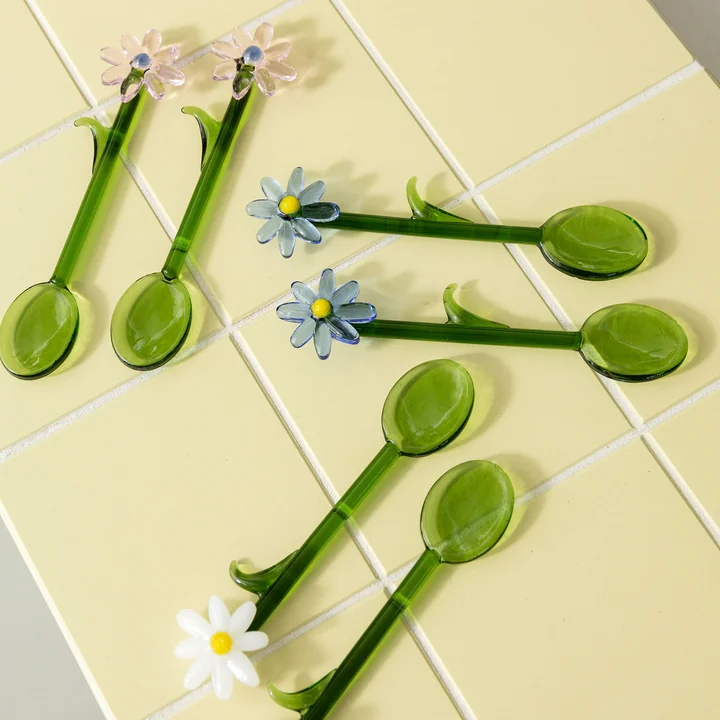 Flora Cuillère, blanc (set de 2) de & klevering