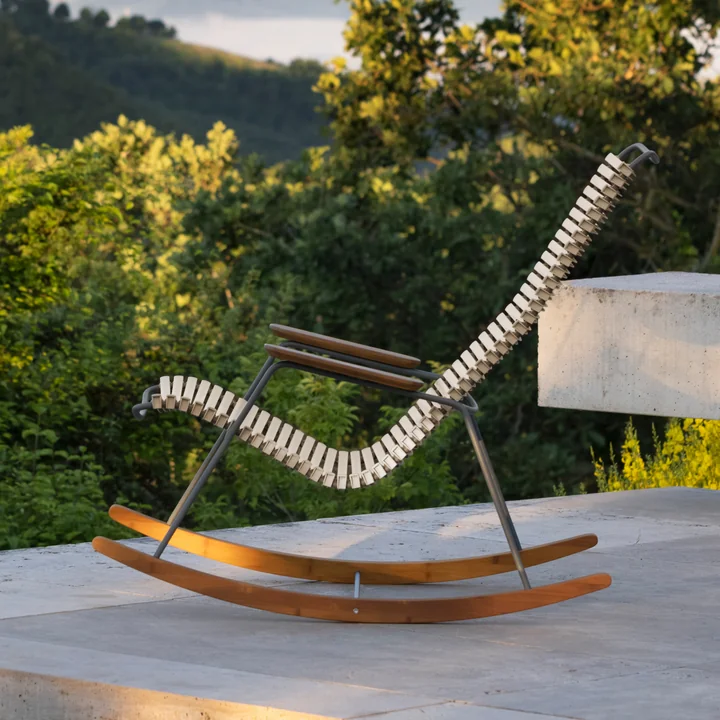 HOUE - CLICK Outdoor Rocking fauteuil à bascule, beige