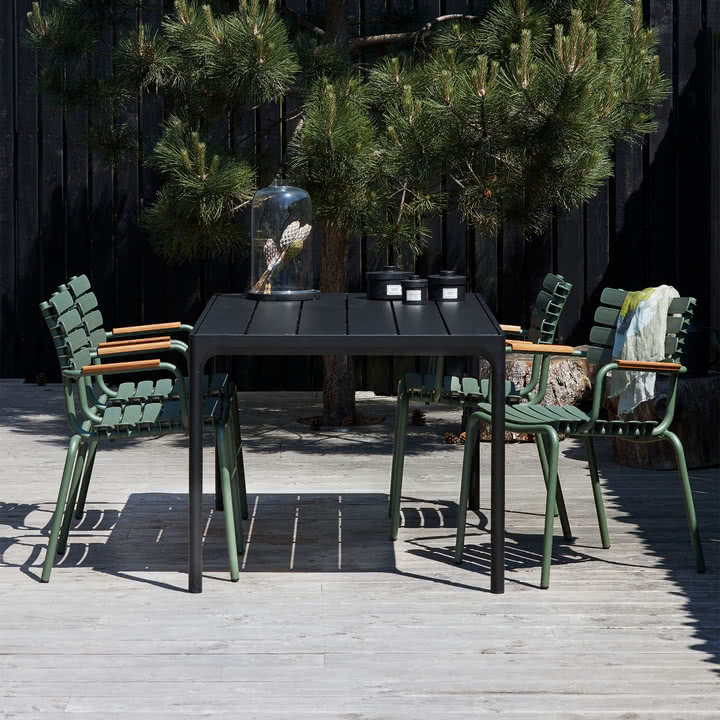 HOUE - Four Table d'extérieur, 160 x 90 cm, noir