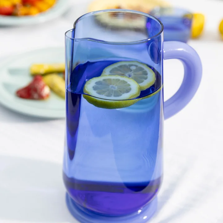 Dew Carafe 1 L, blue de & klevering