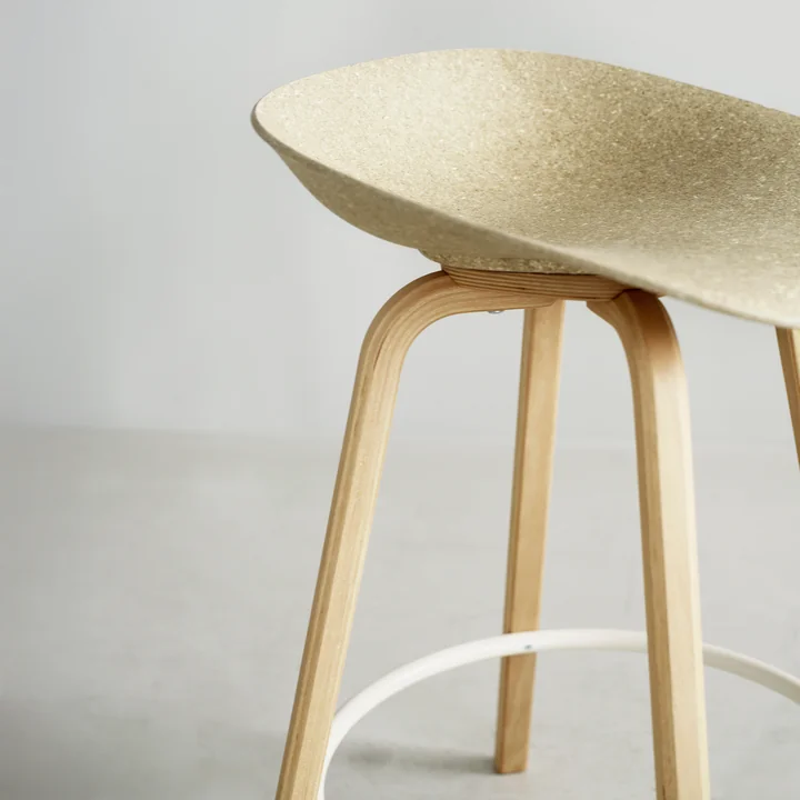 Normann Copenhagen - Mat tabouret de bar 65 cm, hemp / cream