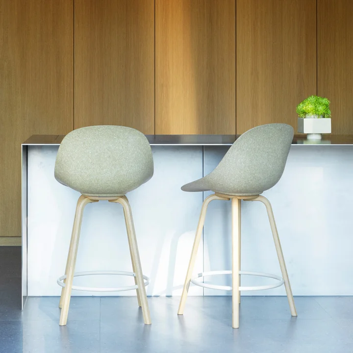 Normann Copenhagen - Mat chaise de bar 65 cm, hemp / cream