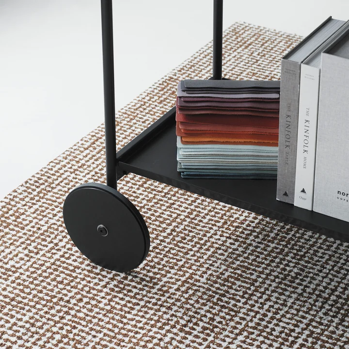 Normann Copenhagen - Tapis Flick off white / marron