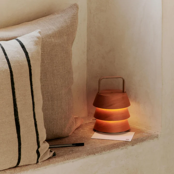 Ferm Living - Luver LED Lampe de table avec accu, nature