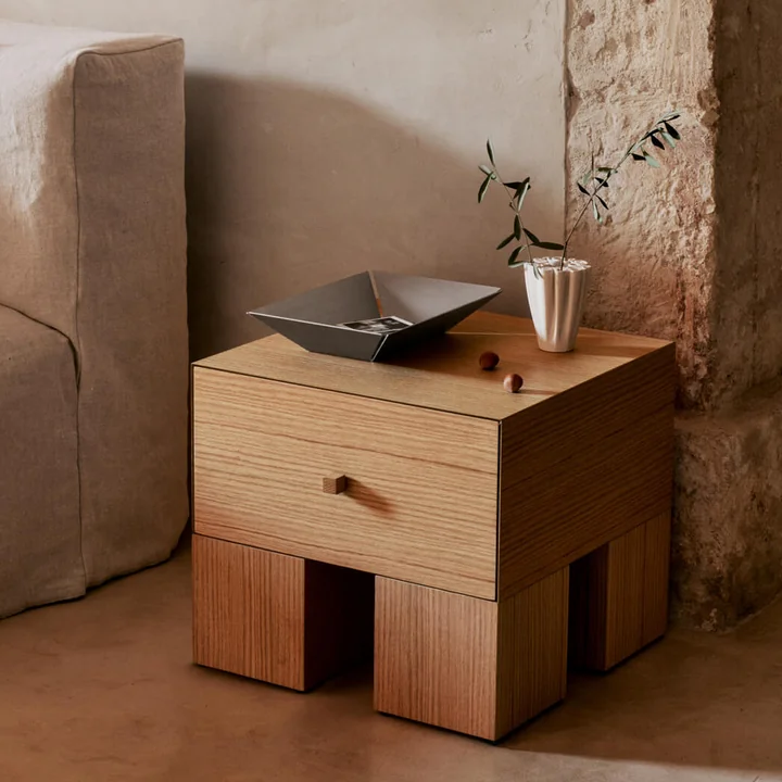 Ferm Living - Press Plateau, high, 21 x 30 cm, argenté