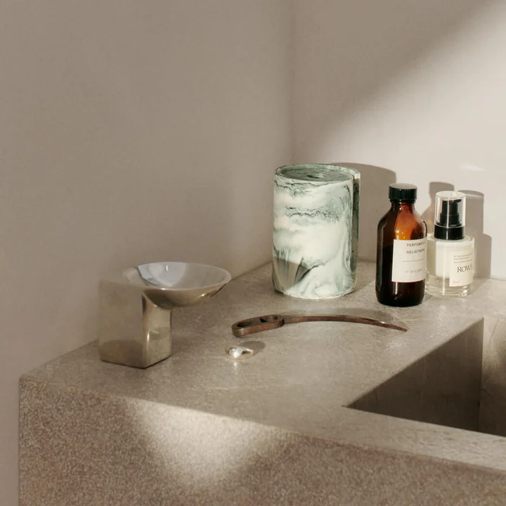 Ferm Living - Santany Coupe décorative, Ø 9,5 x H 7 cm, argenté