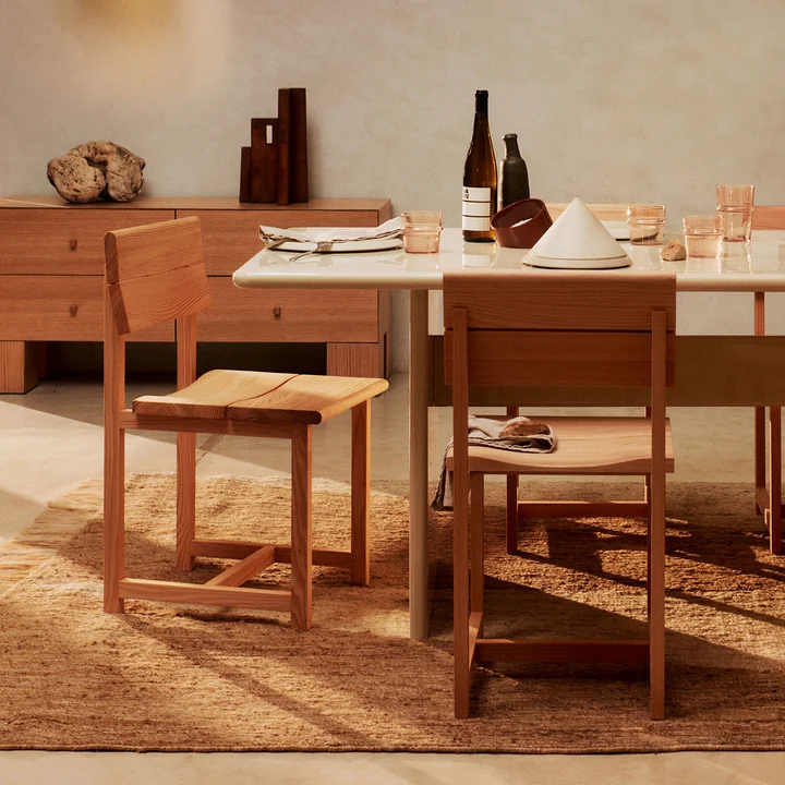 Ferm Living - Chaise Vist, douglas huilé