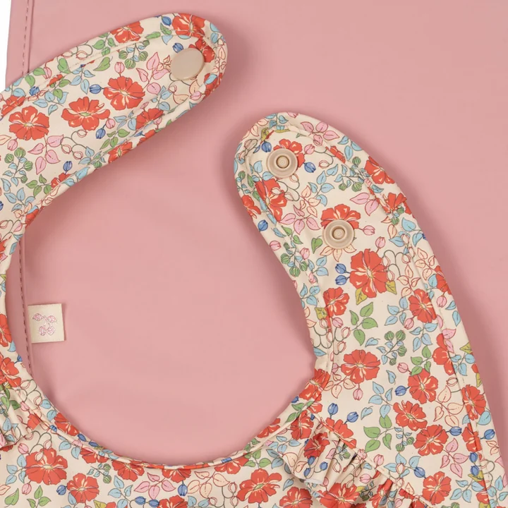 Konges Sløjd - Bavoirs, kalkua / bridal rose (set de 2)