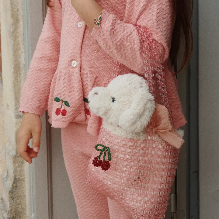 Konges Sløjd - Madeleine Doudou avec panier, chiot, fiola