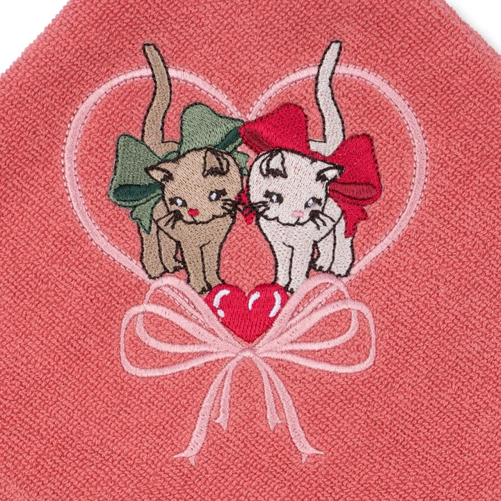 Konges Sløjd - Terry serviette à capuche, flamingo rose