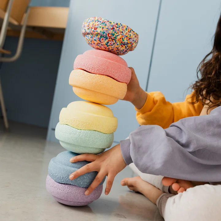 Stapelstein® - Original Mini, Special rainbow pastel (set de 7)