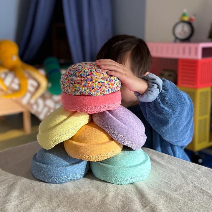 Stapelstein® - Original Mini, Special rainbow pastel (set de 7)